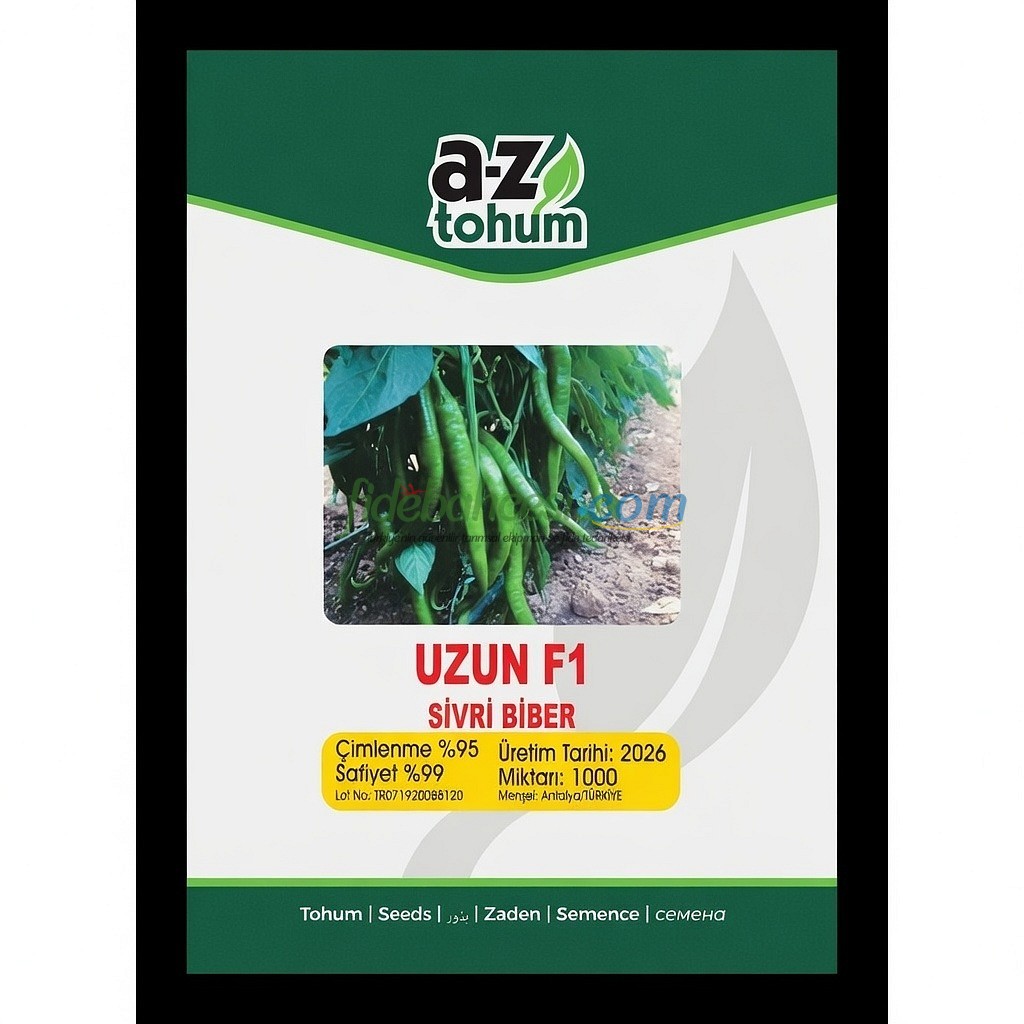 Uzun F1 Sivri Biber Tohumu